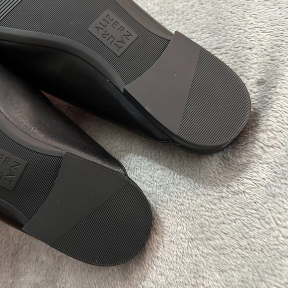 Naturalizer 9.5 Wide Black Slip On Mules Shoes Kayden Horsebit - Picture 5 of 6